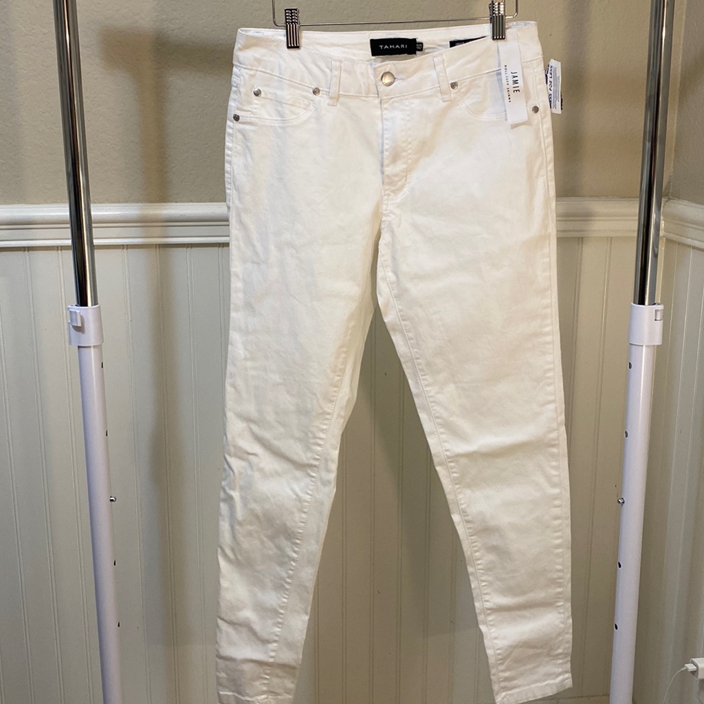Tahari Brand New Skinny White Jeans